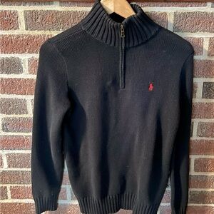Closet Sale !! New Boys Polo Black sweater with tags size 14-16